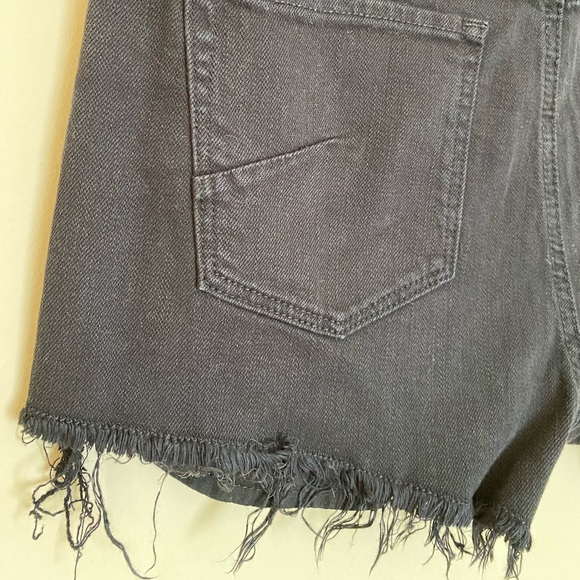 Talula Aritzia Black Jean High-waist Shorts- 26 - Picture 2 of 4